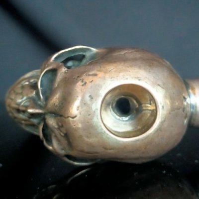 画像10: Large Skull With Face Ring Ideal Smoke Pipe