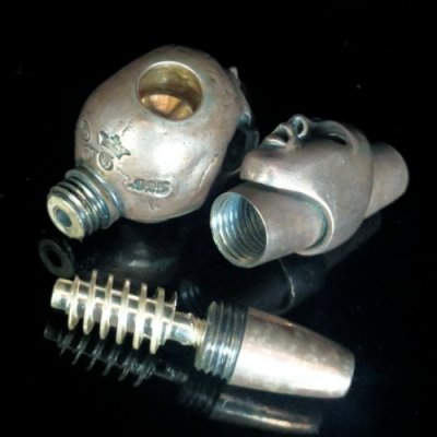 画像16: Large Skull With Face Ring Ideal Smoke Pipe