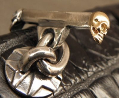 画像4: Gaboratory 18k Gold Skull On T-bar