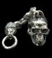 画像1: Half Large Skull With H.W.O & Chiseled Anchor Links With Lion Head Wallet Hanger (1)
