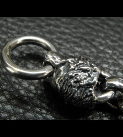 画像14: Half Large Skull With H.W.O & Chiseled Anchor Links With Lion Head Wallet Hanger