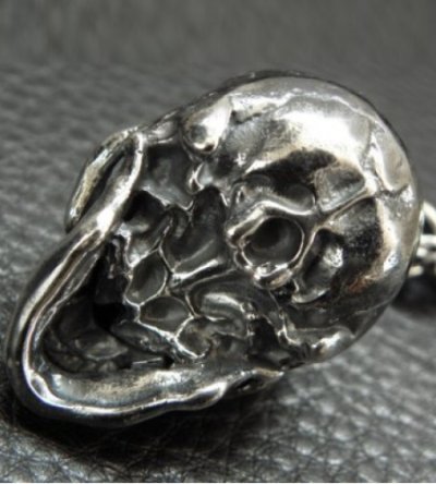 画像5: Half Large Skull With H.W.O & Chiseled Anchor Links With Lion Head Wallet Hanger