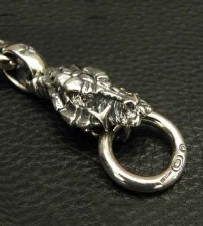画像16: Large Skull With Half Snake & Maltese Cross H.W.O , Smooth Anchor Links Wallet Hanger