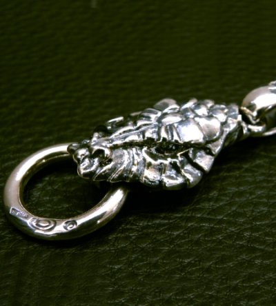 画像14: Large Skull With Half Snake & Maltese Cross H.W.O , Smooth Anchor Links Wallet Hanger
