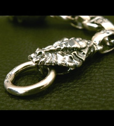 画像15: Large Skull With Half Snake & Maltese Cross H.W.O , Smooth Anchor Links Wallet Hanger