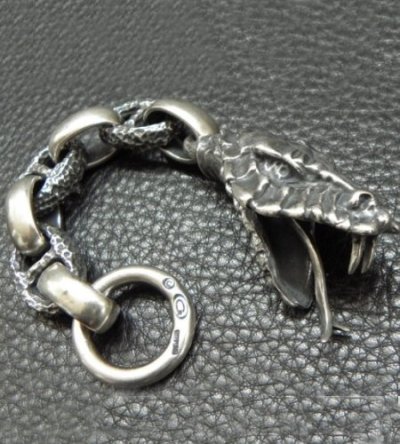 画像5: Snake Head With Chiseled Anchor Chain & Smooth H.W.O Wallet Hanger