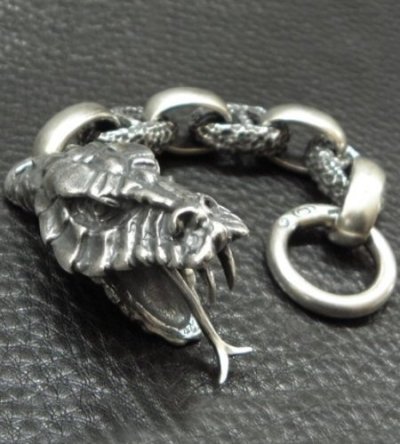 画像9: Snake Head With Chiseled Anchor Chain & Smooth H.W.O Wallet Hanger