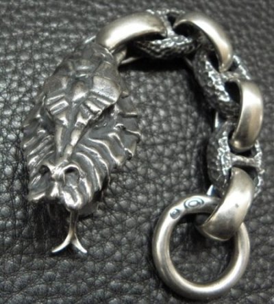 画像8: Snake Head With Chiseled Anchor Chain & Smooth H.W.O Wallet Hanger
