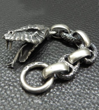 画像6: Snake Head With Chiseled Anchor Chain & Smooth H.W.O Wallet Hanger