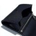 画像13: G&Crown Quarter Cross Oval With Crown With Buffalo Leather Coin & Card Case With Zipper (Black) (13)