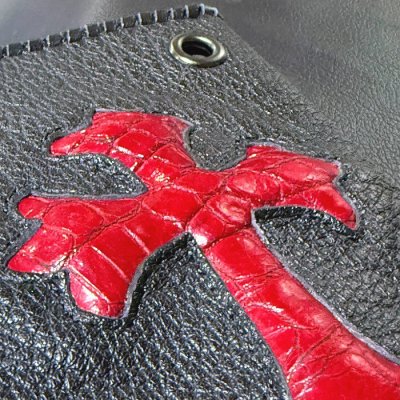 画像12: [現品限り2025年内納品OK] Crocodile Cross Inlay Buffalo Check Book