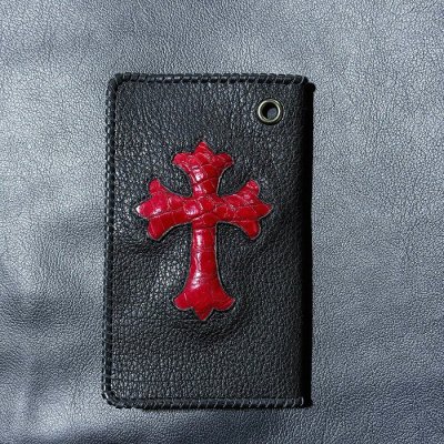 画像3: [現品限り2025年内納品OK] Crocodile Cross Inlay Buffalo Check Book
