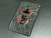 Ostrich Leg G&Crown Inlay Elephant Check Book