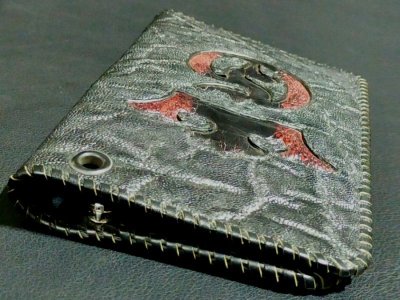 画像5: Ostrich Leg G&Crown Inlay Elephant Check Book