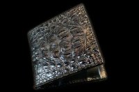 Crocodile Head & Horn Back With Atelier Mark Pins Half Wallet