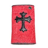 Crocodile Flank Cross Inlay Elephant Wallet
