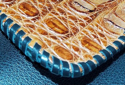 画像6: Crocodile Head & Horn Back Long Wallet  (Brown) ※新入荷！現品限り即納