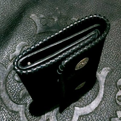 画像10: Crocodile Flank Cross Inlay Elephant Long Short Wallet