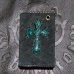 画像1: Crocodile Flank Cross Inlay Elephant Long Short Wallet (1)