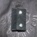 画像2: Crocodile Flank Cross Inlay Elephant Long Short Wallet (2)