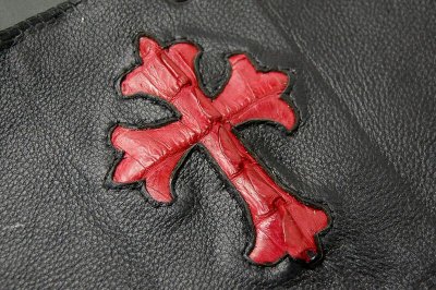 画像4: Crocodile Traditional Cross Inlay Buffalo Long Wallet