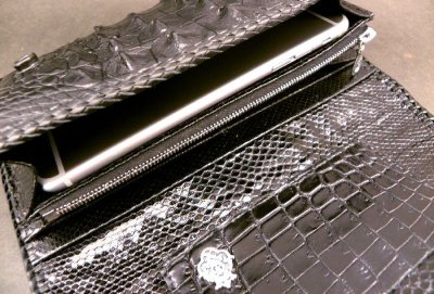 画像11: Crocodile Haed & Horn Back All Gusset Wallet