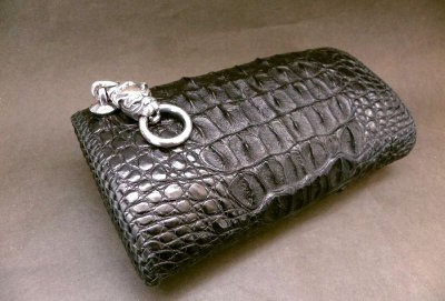 画像3: Crocodile Haed & Horn Back All Gusset Wallet