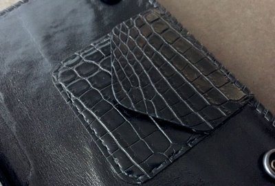 画像5: Crocodile Belly Plain Long Wallet