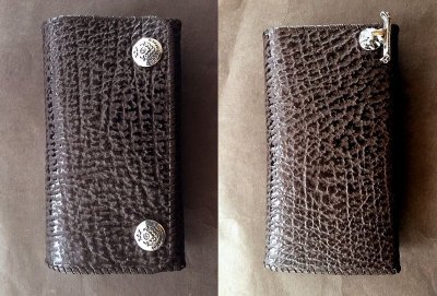 画像3: Shark Plain Long Wallet (Chocolate)