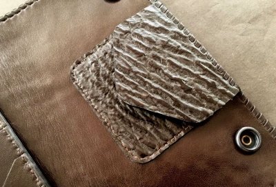 画像5: Shark Plain Long Wallet (Chocolate)