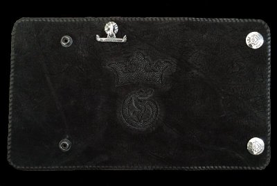 画像1: Stingray G&Crown Inlay Hippo Long Wallet