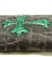 画像17: Crocodile Flank Cross Inlay Elephant Short Wallet