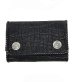 画像3: Crocodile Flank Cross Inlay Elephant Short Wallet