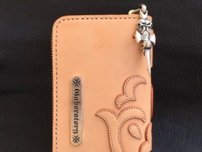 画像19: Atelier Mark Overlay Saddle Leather Round Zip Wallet (Natural)