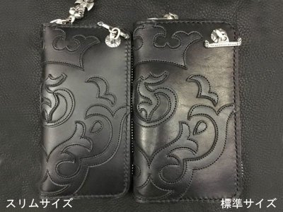 画像17: Atelier Mark Overlay Saddle Leather Round Zip Wallet (Slim Type・Black)