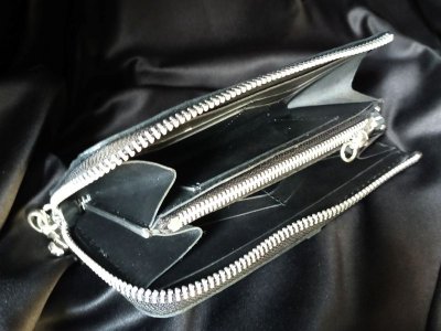 画像19: Atelier Mark Overlay Saddle Leather J -Zipper Wallet (Slim Type・Black)