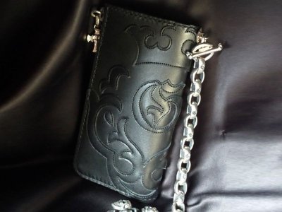画像20: Atelier Mark Overlay Saddle Leather J -Zipper Wallet (Slim Type・Black)