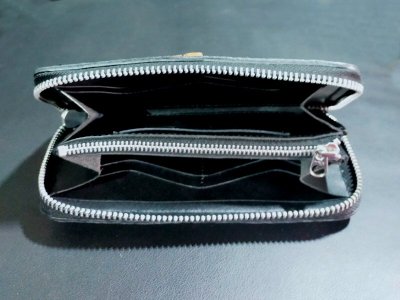 画像6: Atelier Mark Overlay Saddle Leather Round Zip Wallet (Slim Type・2tone)