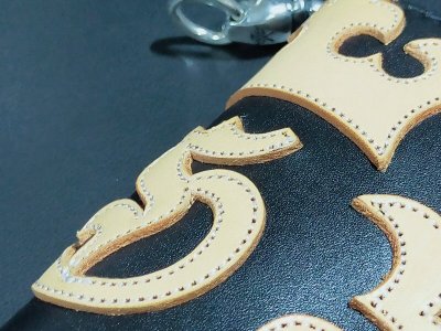 画像13: Atelier Mark Overlay Saddle Leather Round Zip Wallet (Slim Type・2tone)