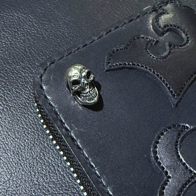 画像6: [現品限り2025年内納品OK] G&Crown Quarter Cross Oval With Crown Atelier Mark Overlay Saddle Leather Round Zip Wallet 