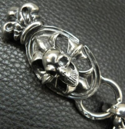 画像8: Sculpted Oval With Crown & All H.W.O Links Wallet Chain