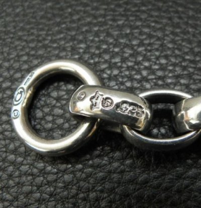 画像6: Sculpted Oval With Crown & All H.W.O Links Wallet Chain