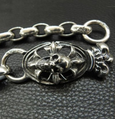 画像10: Sculpted Oval With Crown & All H.W.O Links Wallet Chain