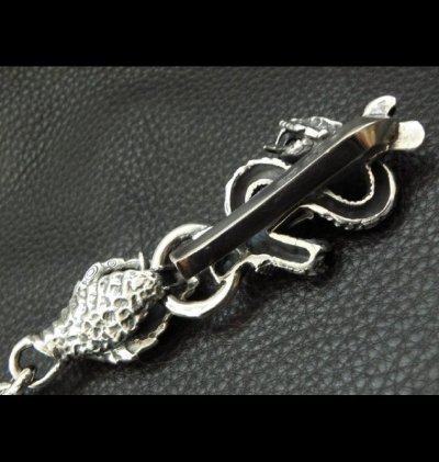 画像7: Skull On Snake Born Keeper With 2-Snake With Skull Links Wallet Chain