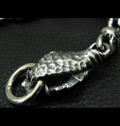 画像14: Skull On Snake Born Keeper With 2-Snake With Skull Links Wallet Chain
