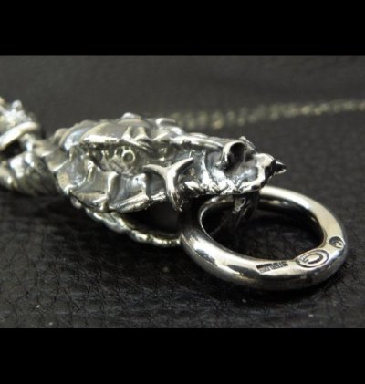 画像12: Skull On Snake Born Keeper With 2-Snake With Skull Links Wallet Chain