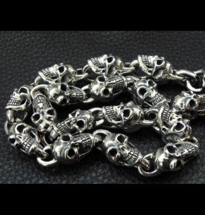 画像11: Skull On Snake Born Keeper With 2-Snake With Skull Links Wallet Chain