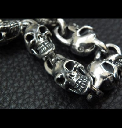 画像8: Skull On Snake Born Keeper With 2-Snake With Skull Links Wallet Chain