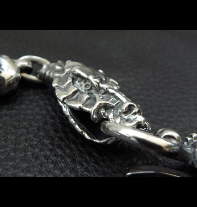 画像18: Skull On Snake Born Keeper With 2-Snake With Skull Links Wallet Chain