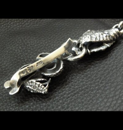 画像17: Skull On Snake Born Keeper With 2-Snake With Skull Links Wallet Chain